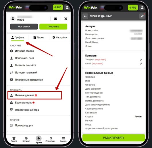 Прохождение идентификации